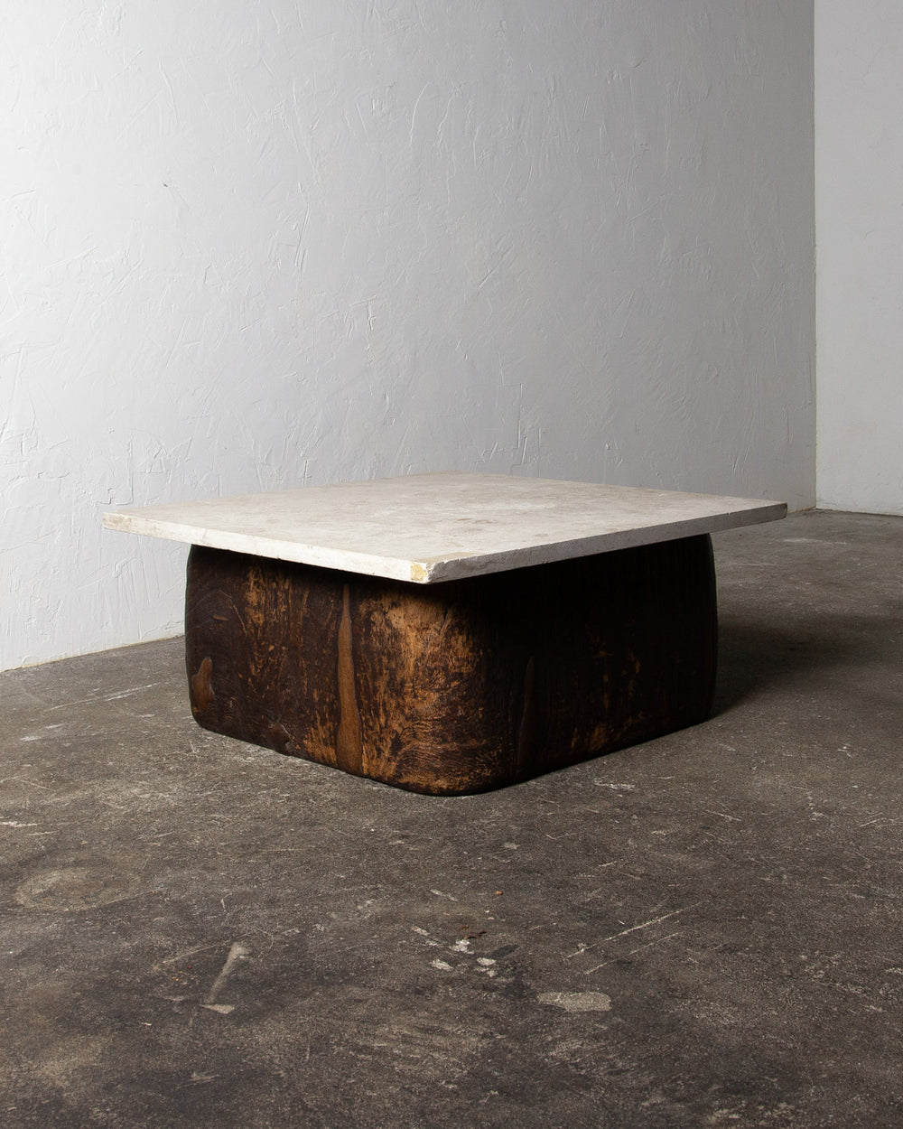 Old Marble and Wood Table