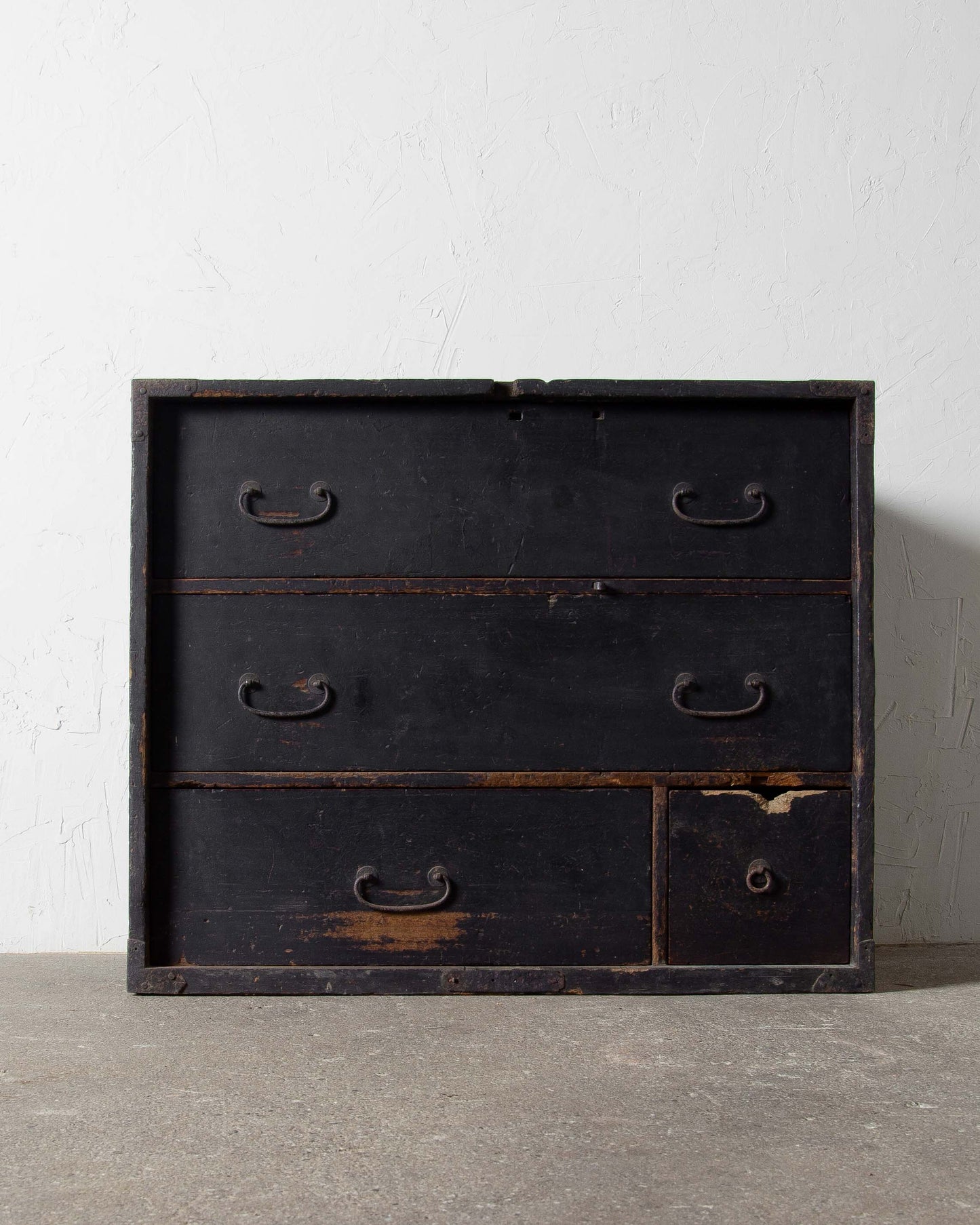 
                  
                    Old Black Four Drawer Tansu
                  
                