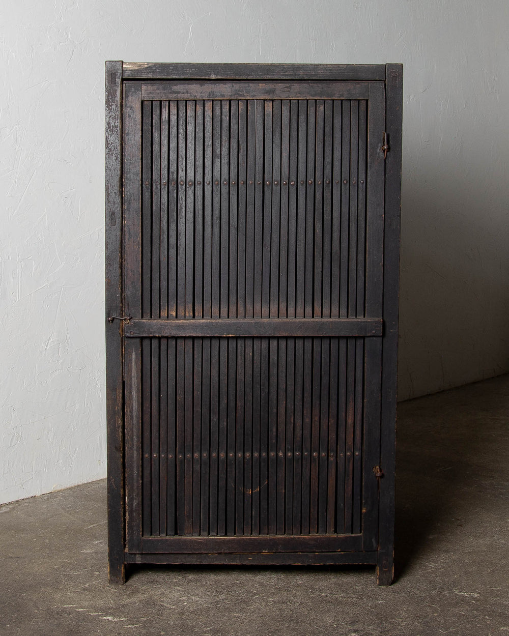 Old Black Storage Cabinet