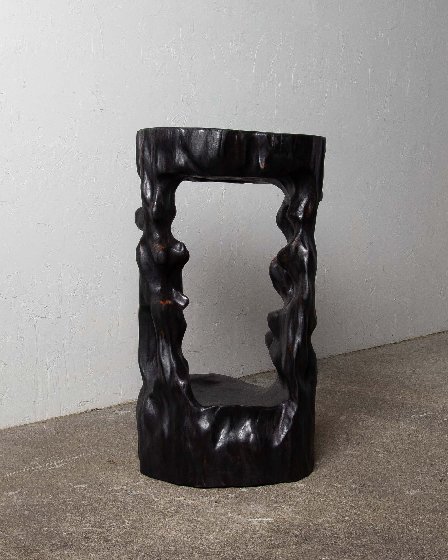 
                  
                    Old Black Wood Display Stand
                  
                