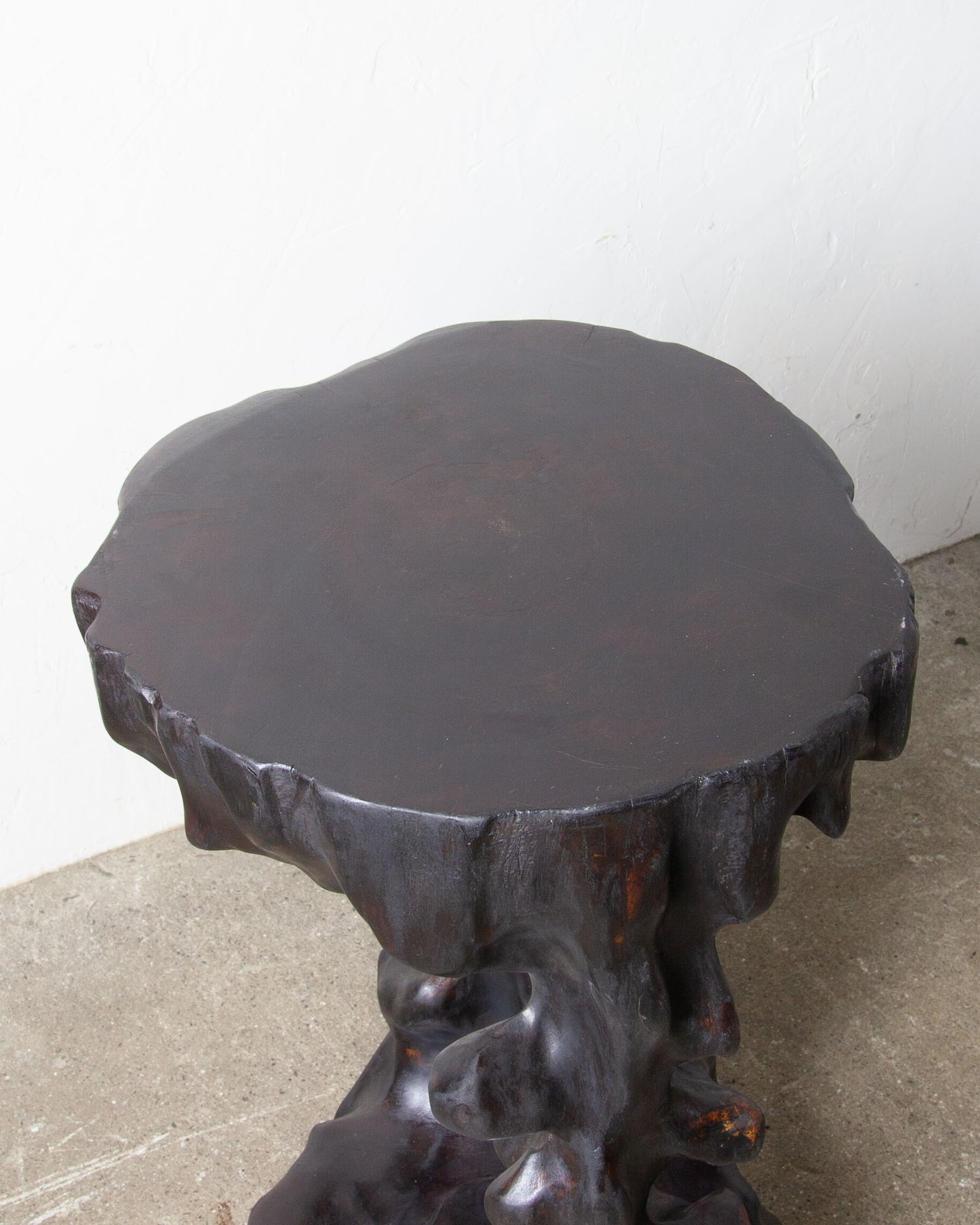 
                  
                    Old Black Wood Display Stand
                  
                