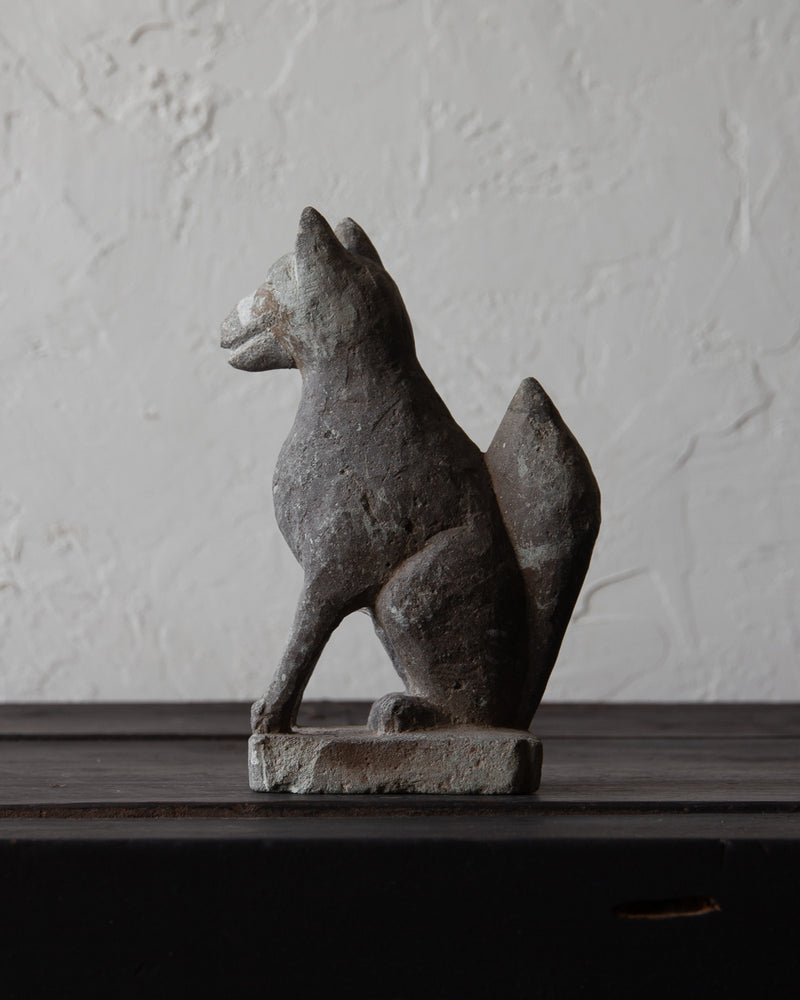 
                  
                    Pair of Hand Carved Stone Fox "Inari"
                  
                
