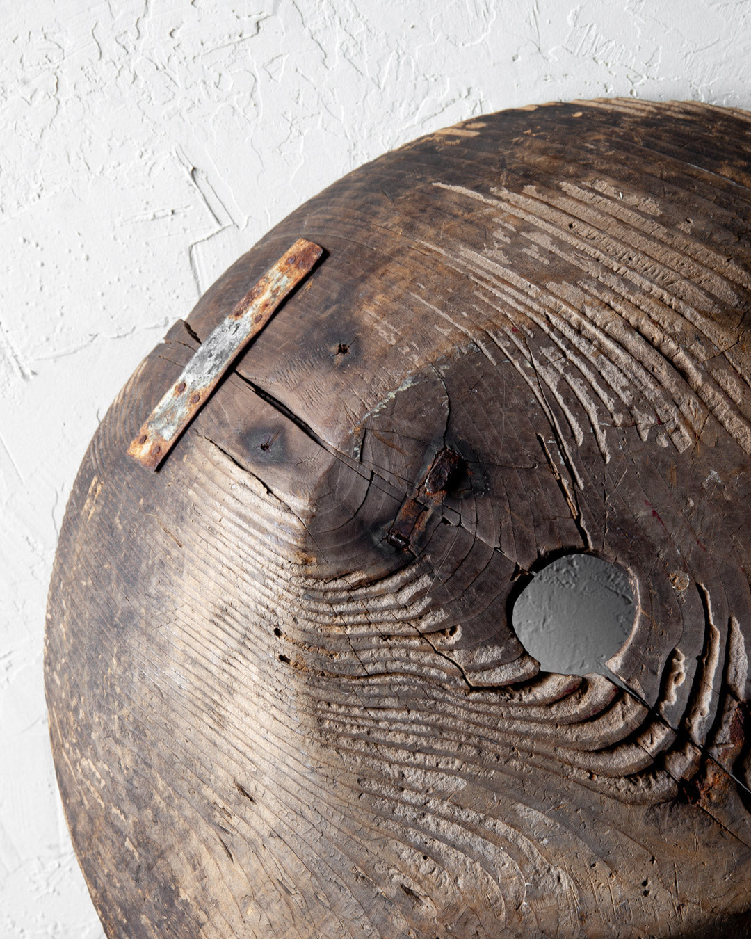 
                  
                    Old Wood Bowl With Hole
                  
                